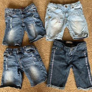 Girls Size 7 MIDI Jean Shorts Bundle